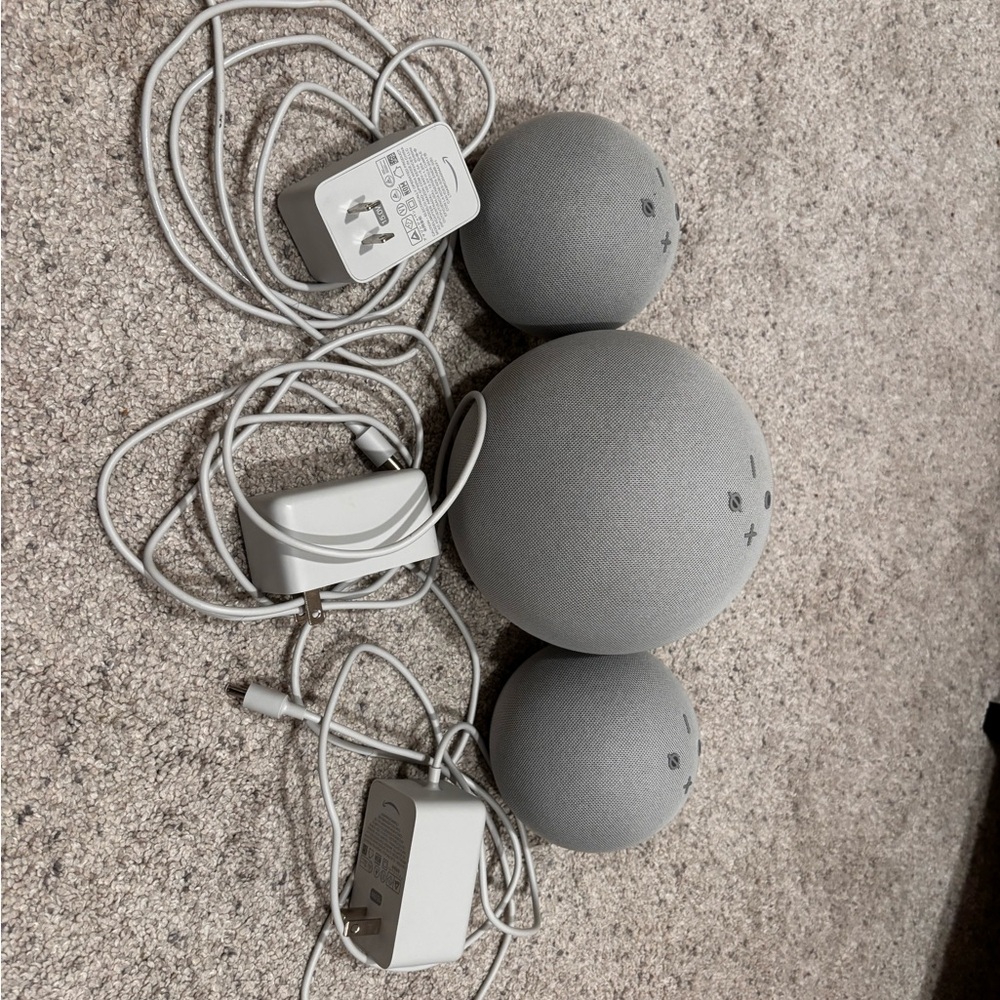 Amazon Echo Dot Smart Speaker Set - Gray